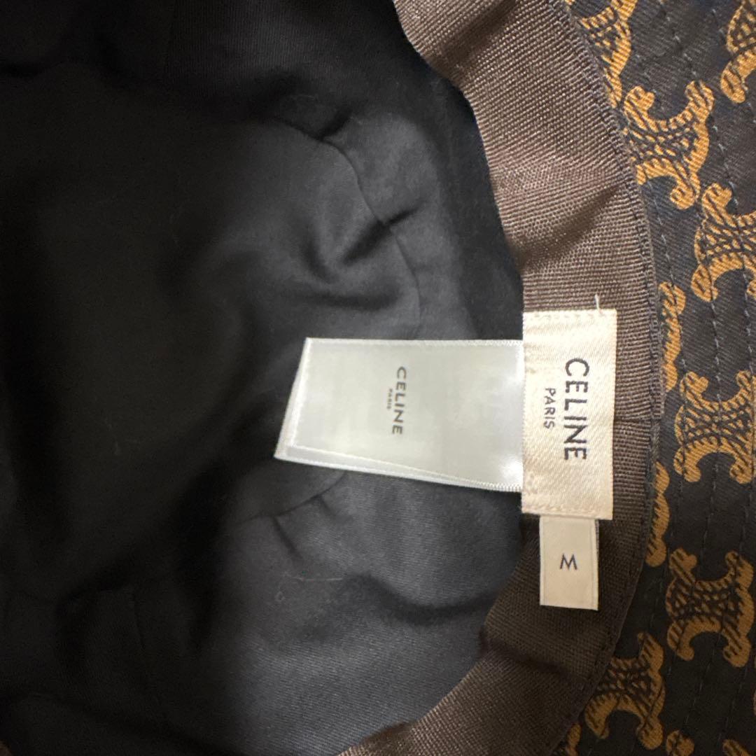 CELINE セリーヌ　ロゴ　バケハ　バケットハット　M