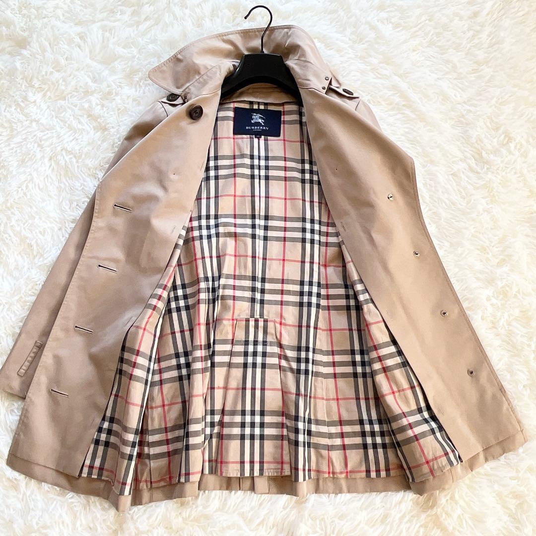 バーバリー　トレンチコート　ベージュ　ノバチェック　ベルト