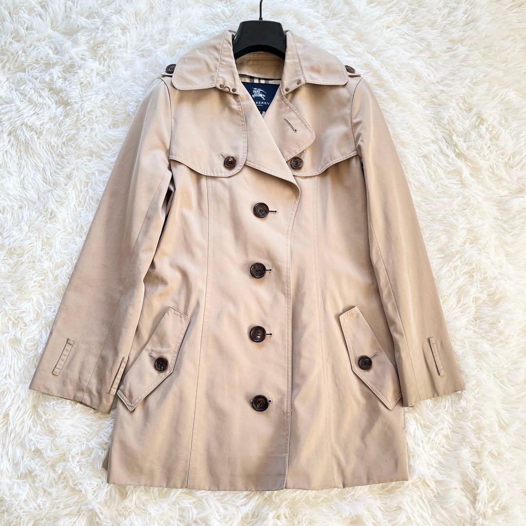 バーバリー　トレンチコート　ベージュ　ノバチェック　ベルト