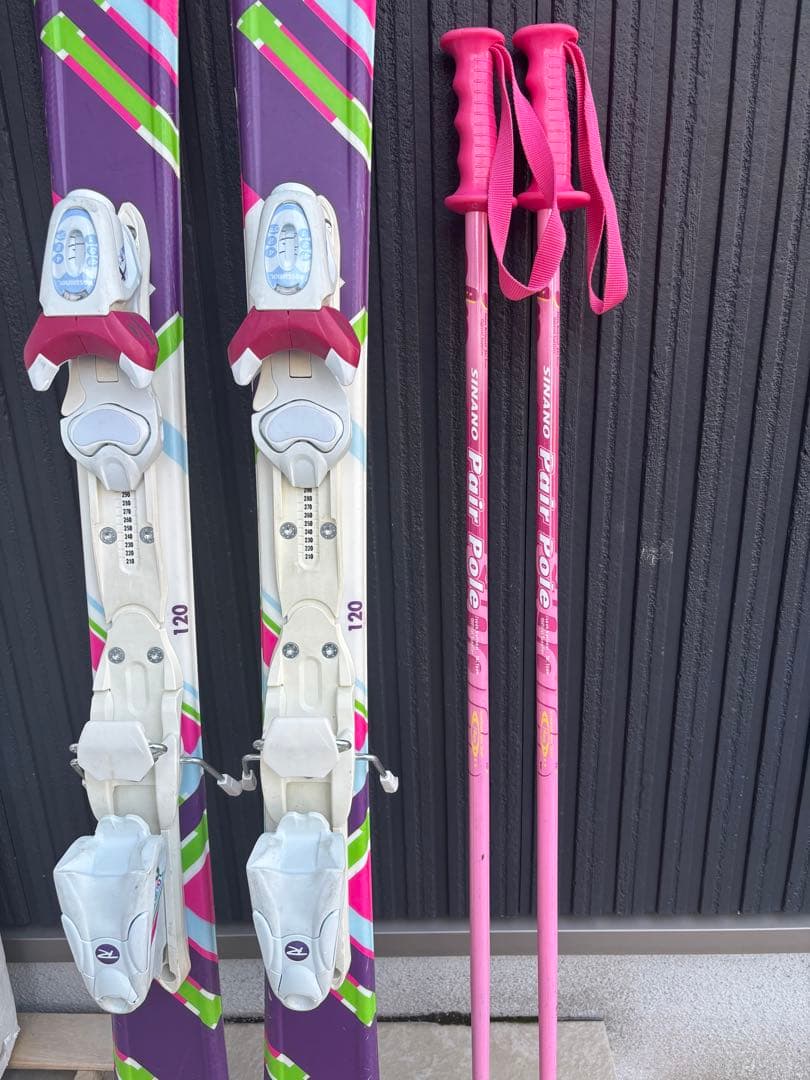 Rossignol ジュニア スキー板 120cm おまけポール85cm