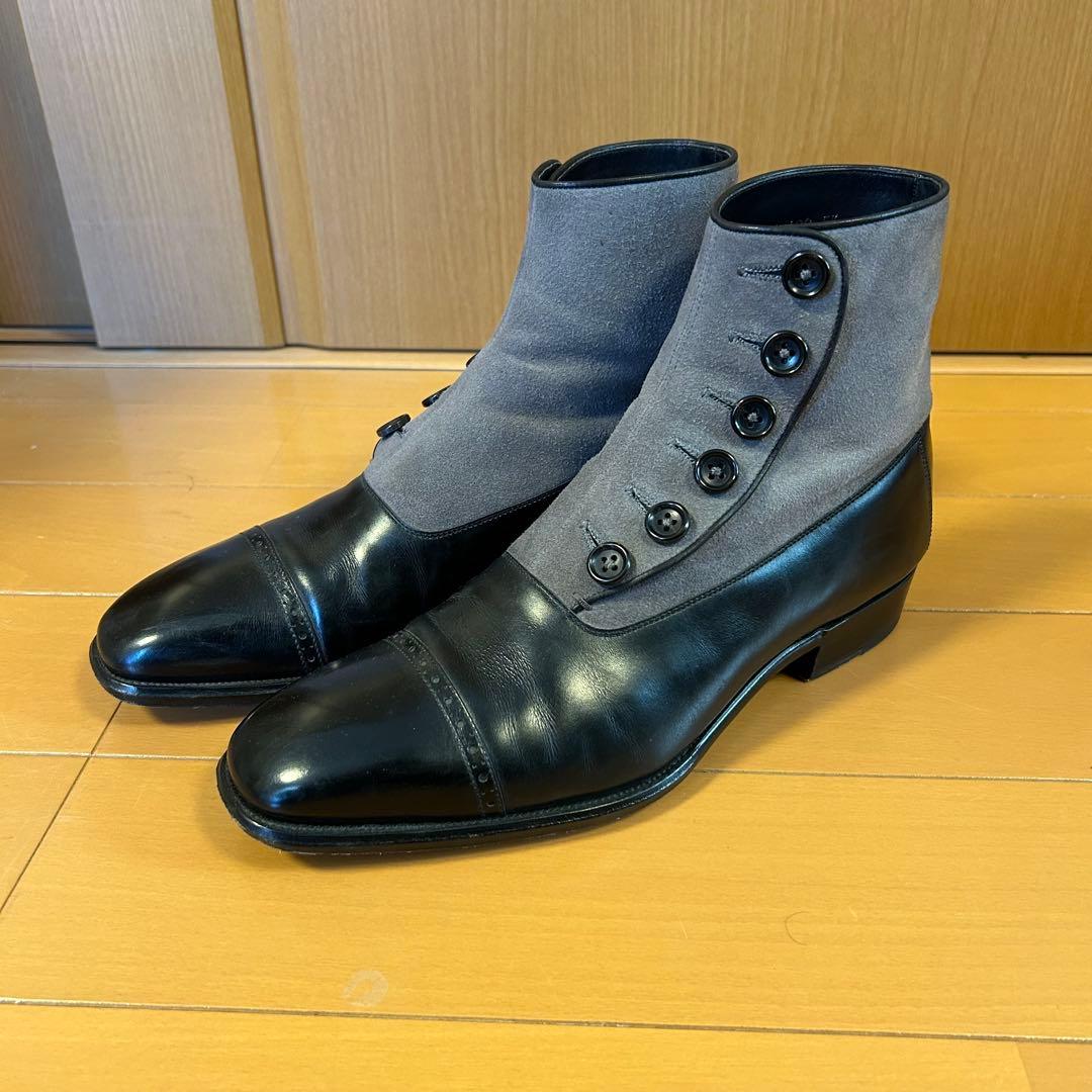 ⑨*)様 大塚製靴　ボタンブーツ　OTSUKA M-5 革靴　27 ビジネスシュ