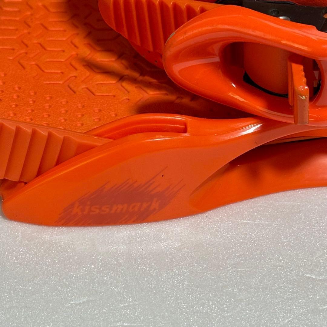 MLサイズ オレンジ スノーボード ビンディング キスマーク