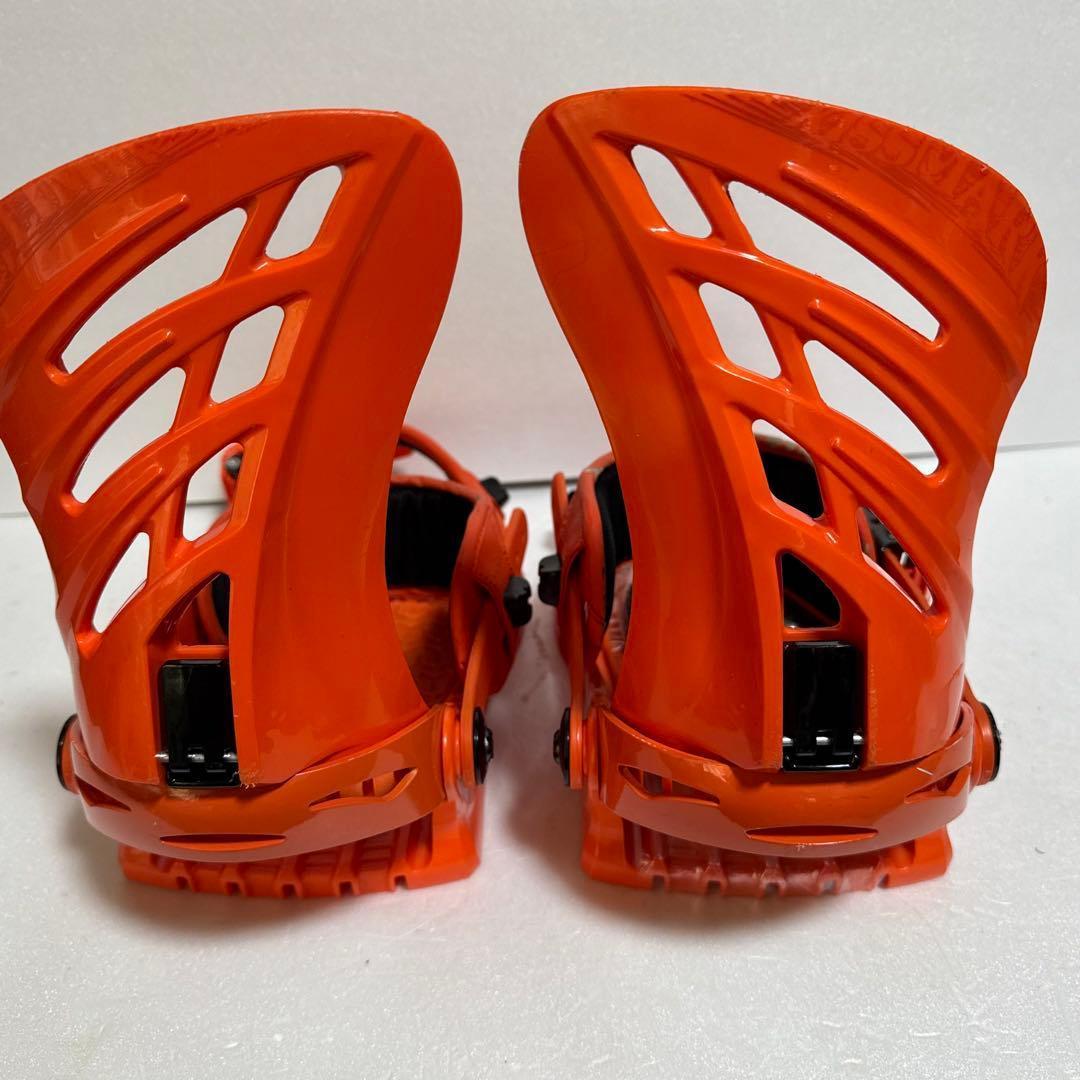 MLサイズ オレンジ スノーボード ビンディング キスマーク