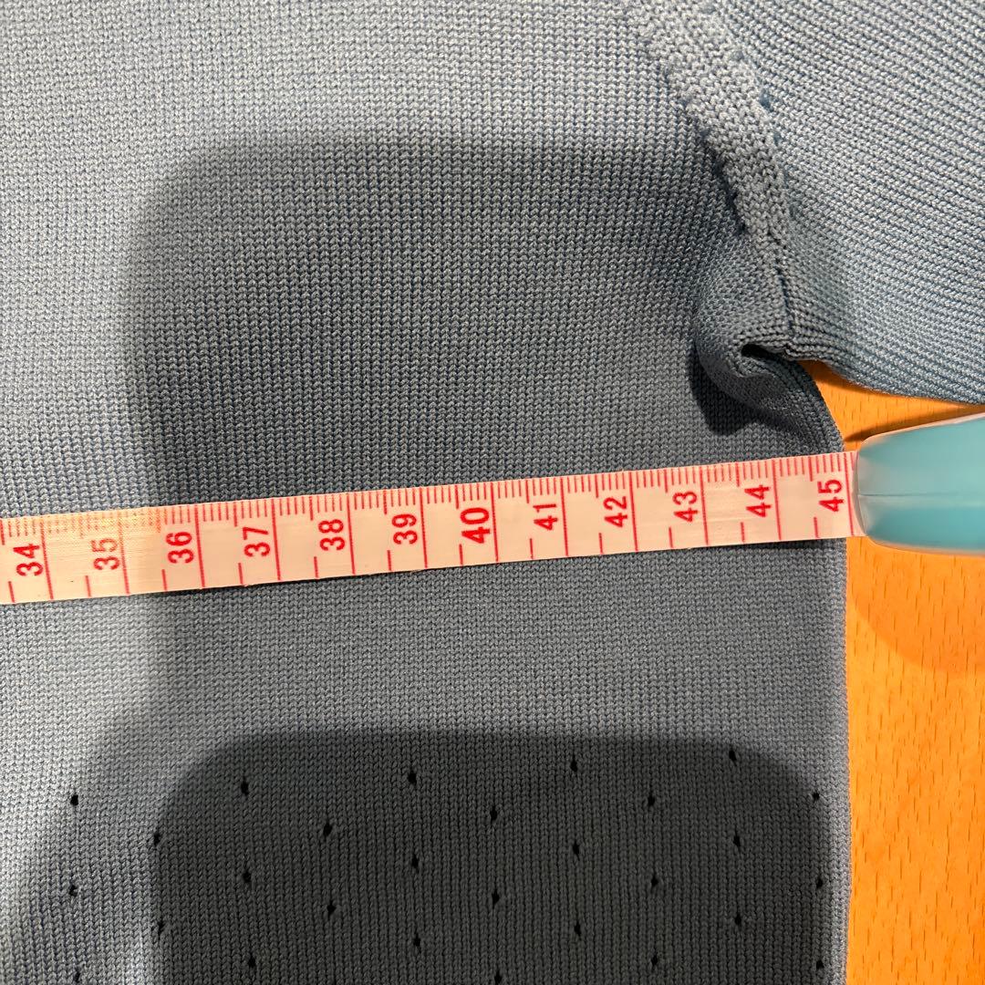 BRIEFING Mサイズ ジップアップセーター 青