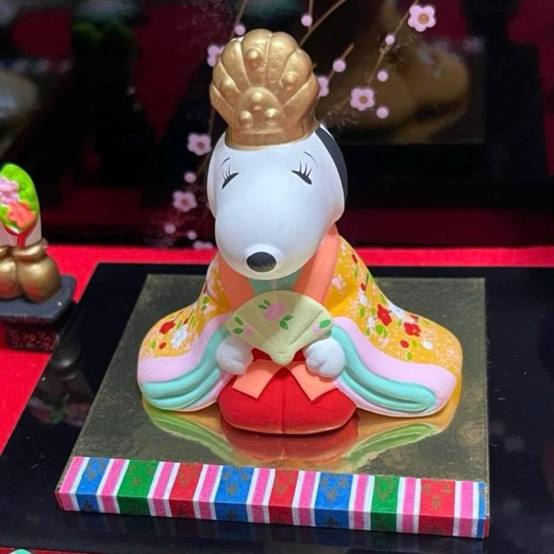 SNOOPY ひな祭り 陶器製　雛人形　吉徳大光