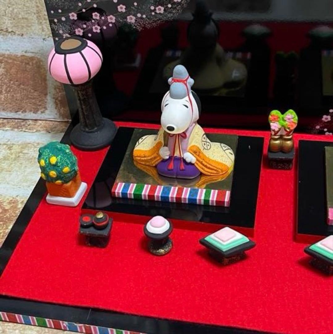 SNOOPY ひな祭り 陶器製　雛人形　吉徳大光