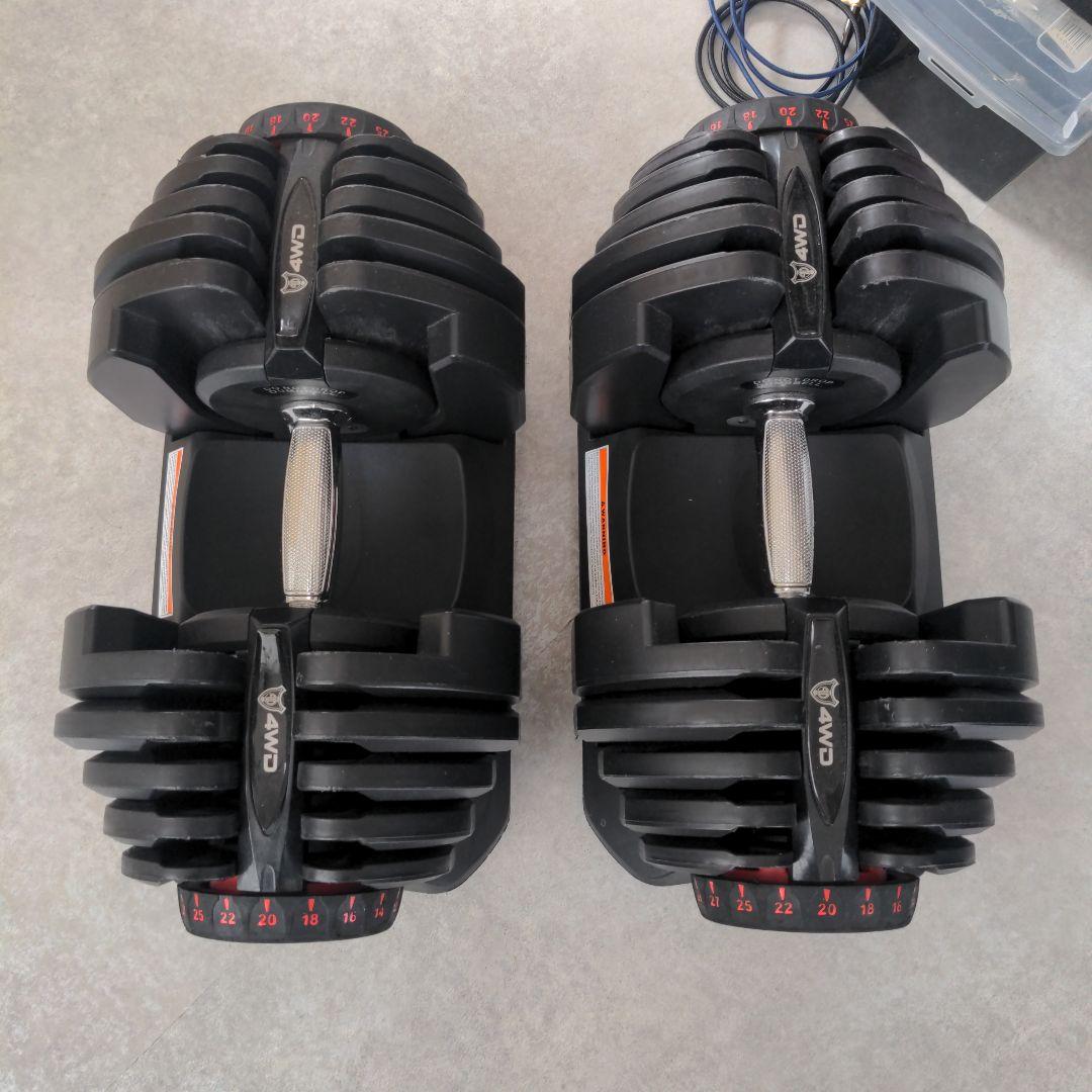 4WD 可変式ダンベル 4kg〜38kg 2個セット