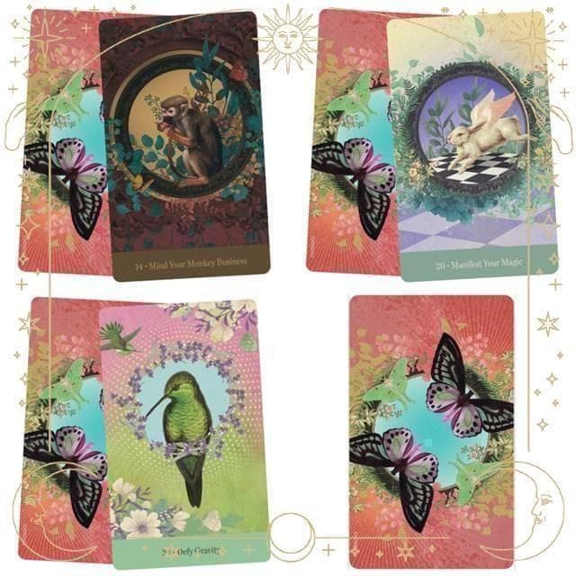 ★正規品オラクルカード★金縁✨柔らかな癒しの世界✨優しいタッチの女性らしいデッキ