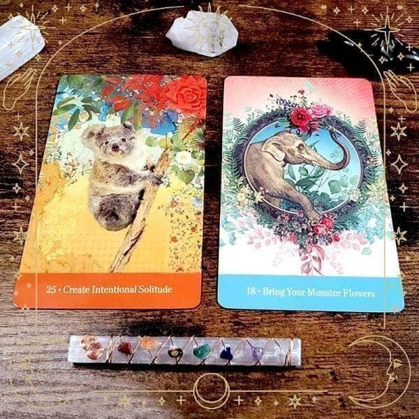 ★正規品オラクルカード★金縁✨柔らかな癒しの世界✨優しいタッチの女性らしいデッキ