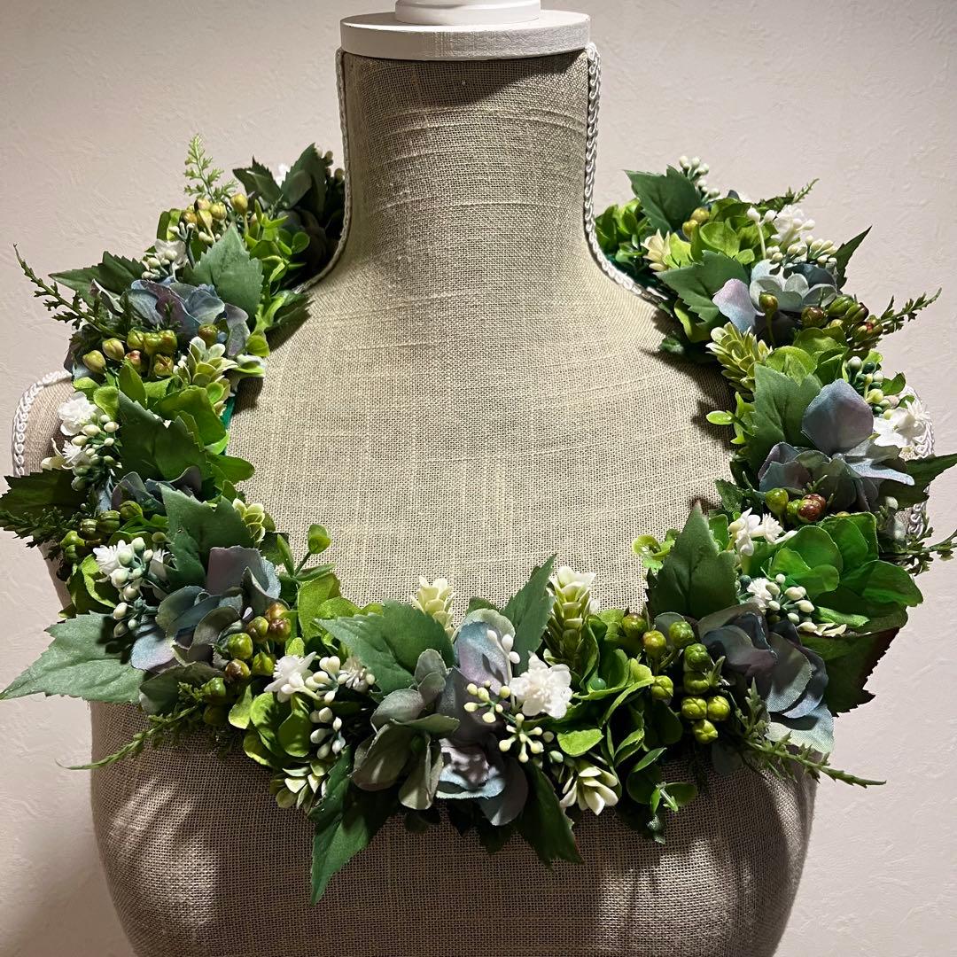 ❤️ 限定1点❤️スパイダーリリーとワイルドローズと木の実のピンクのレイ