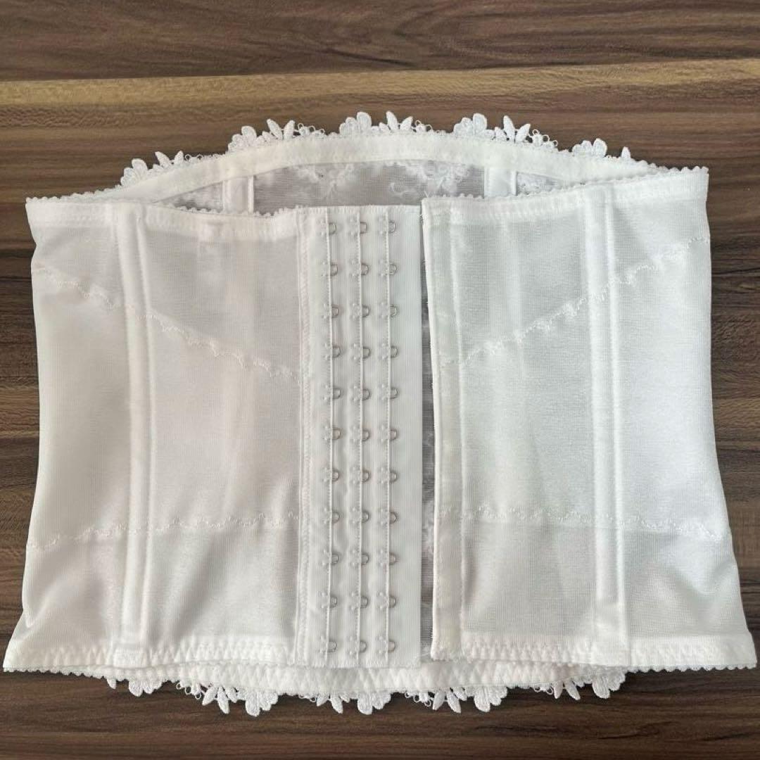 【美品】ワコール　ブライダルインナー 補正下着3点セット D70 ホワイトレース