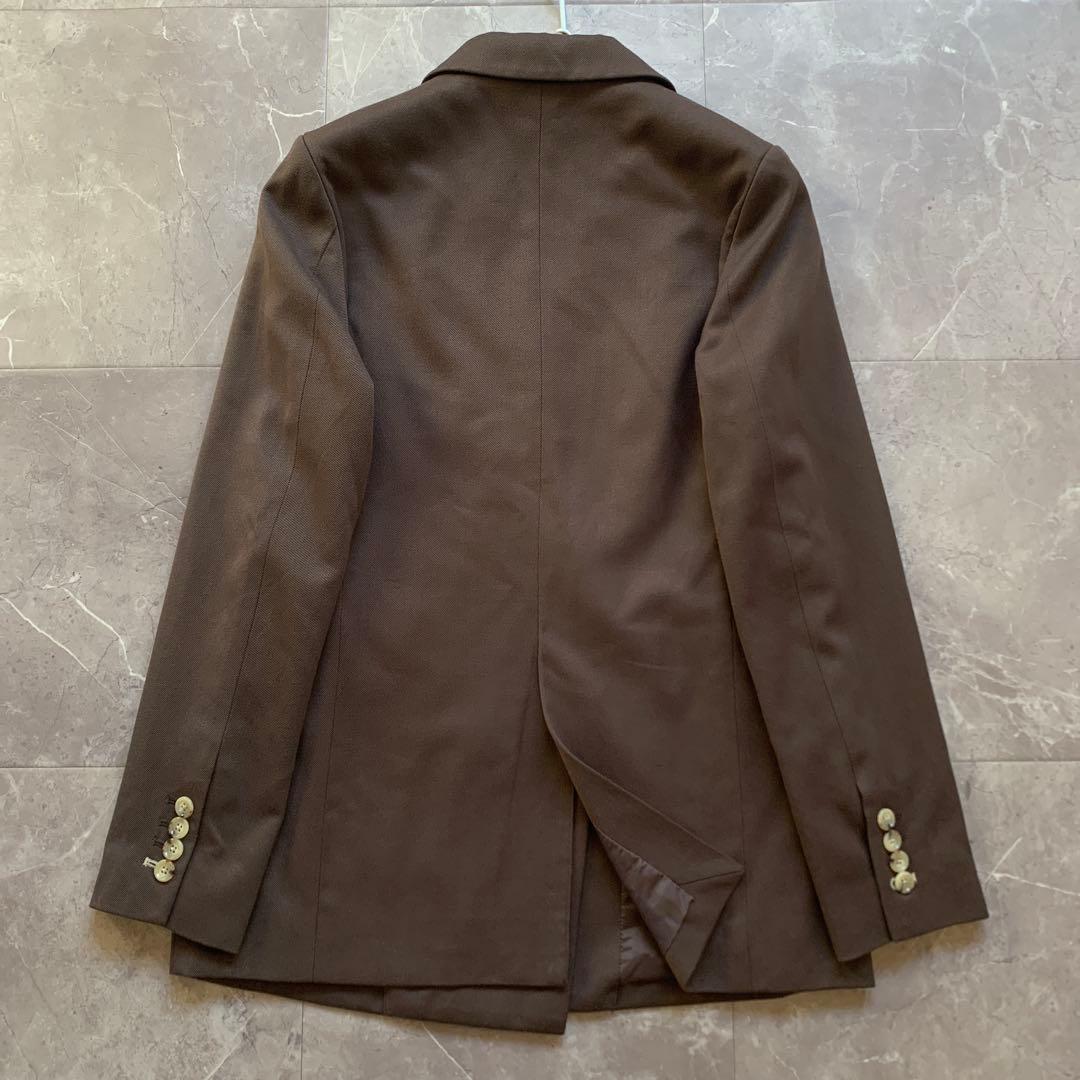 【美品】　anuans アニュアンス　ツイルダブルジャケット ブラウン