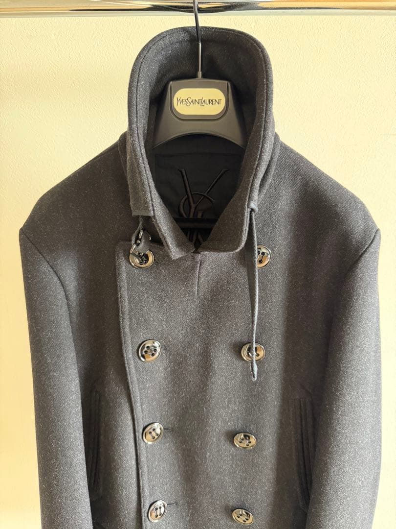 イヴサンローラン　ピーコート　ウール　サイズ46