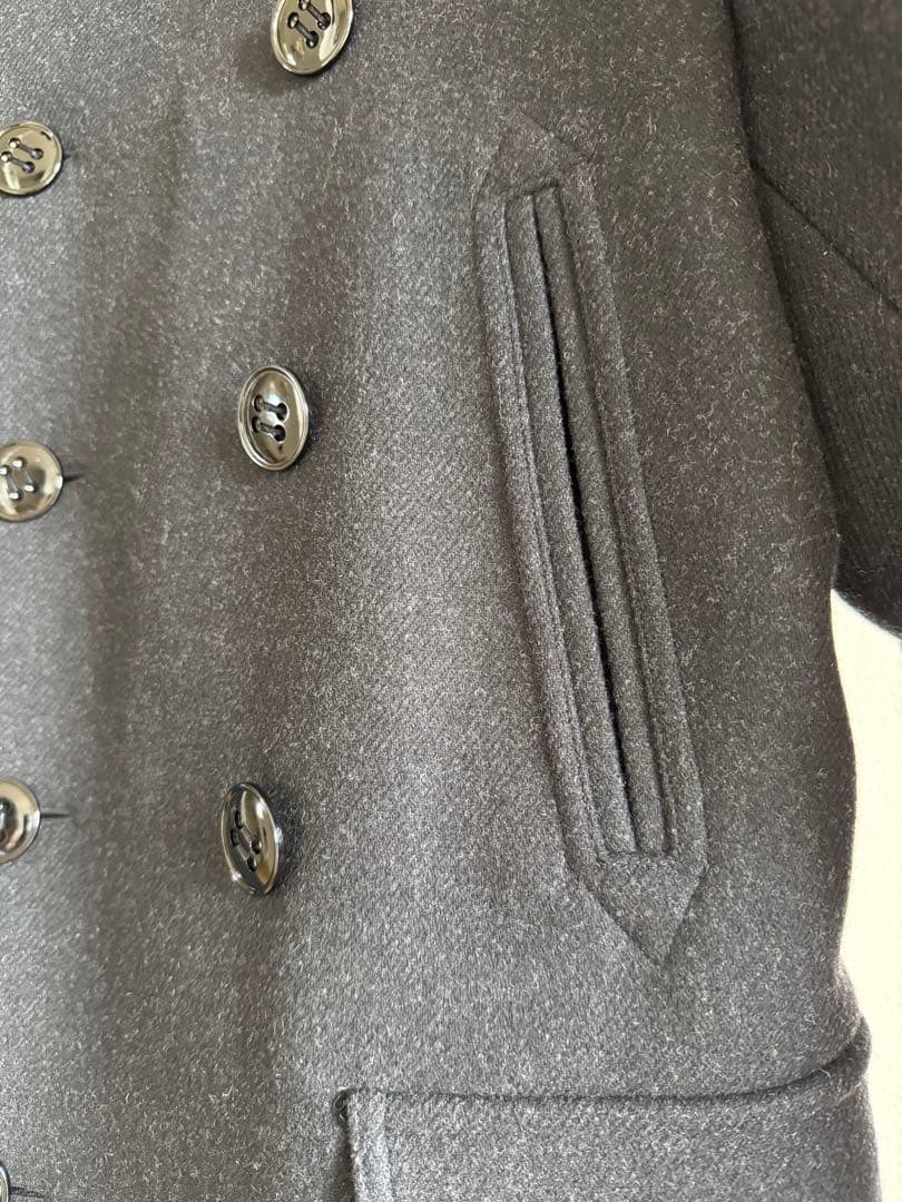 イヴサンローラン　ピーコート　ウール　サイズ46