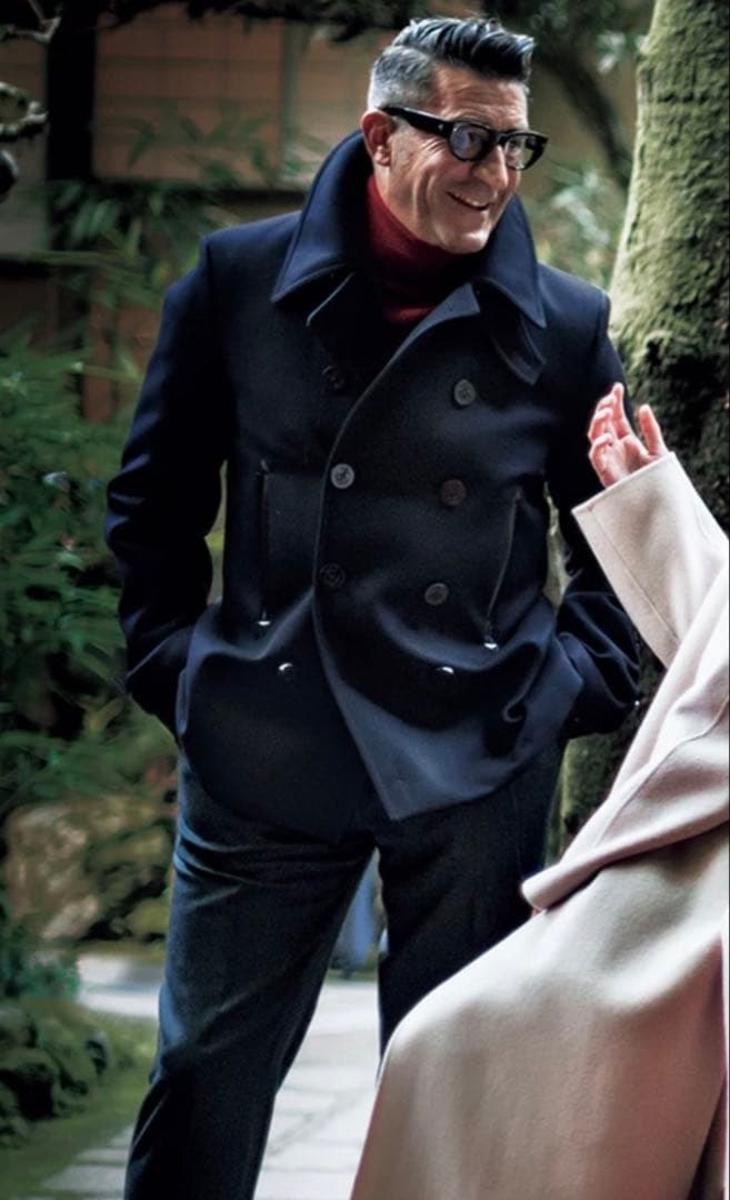 イヴサンローラン　ピーコート　ウール　サイズ46