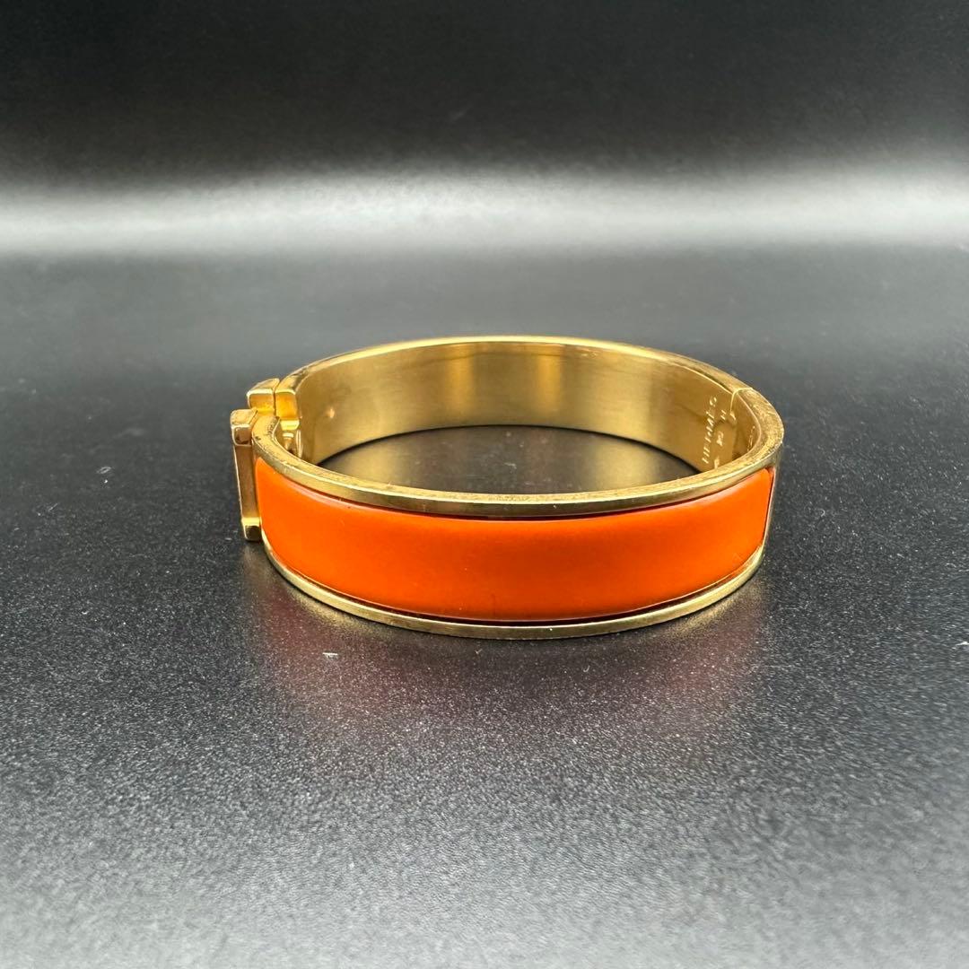 極美品✨　エルメス　バングル　ブレスレット　Hクリック　 ゴールド　857