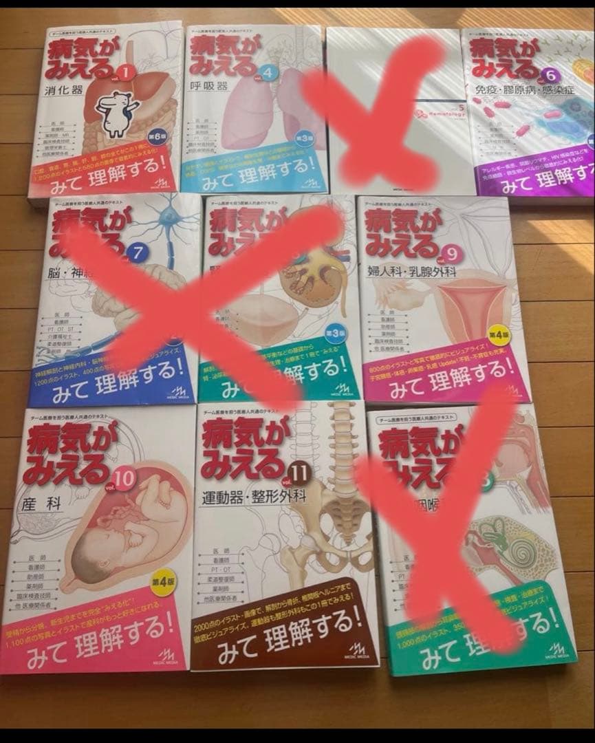 病気が見える！バラ売り可！　医療系国試で大活躍