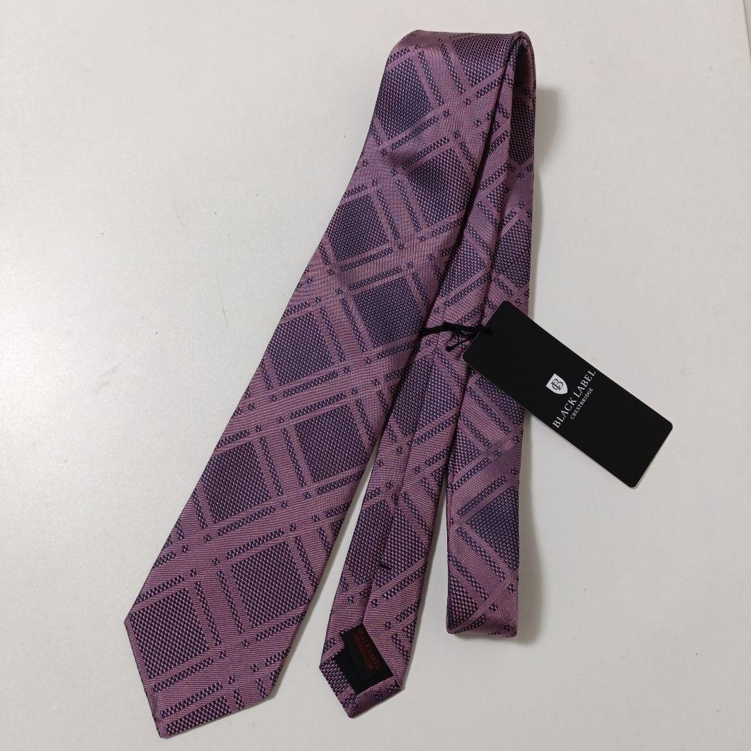 ブラックレーベルクレストブリッジ チェック柄ネクタイ タグ付未使用