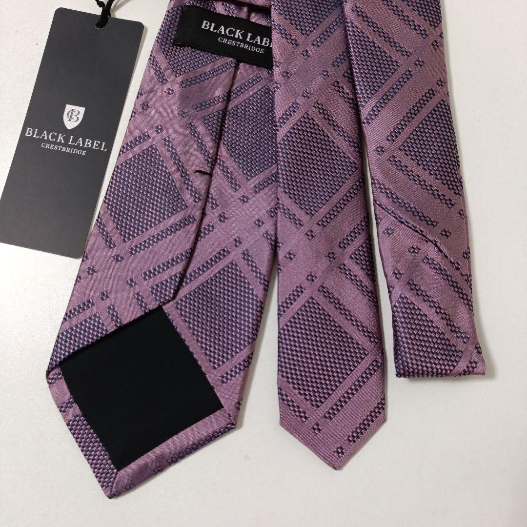 ブラックレーベルクレストブリッジ チェック柄ネクタイ タグ付未使用