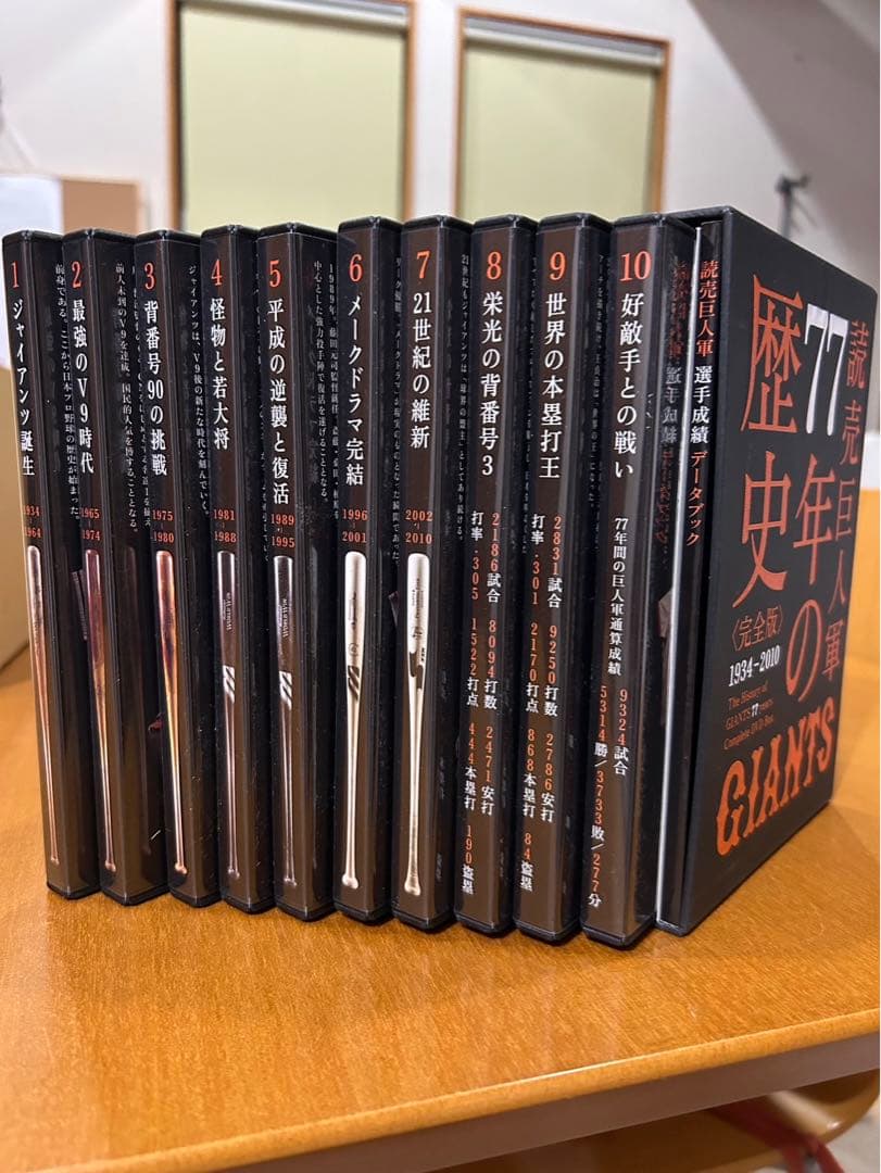 美品！完全生産限定盤　読売巨人軍77年の歴史 DVD全10巻（ジャイアンツ全集）