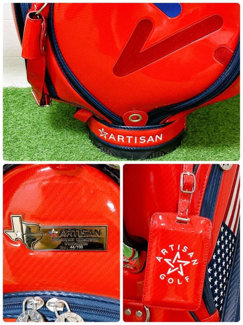 限定100本　アーチザン　タイガーウッズ　アメリカ　地クラブ　キャディバッグ