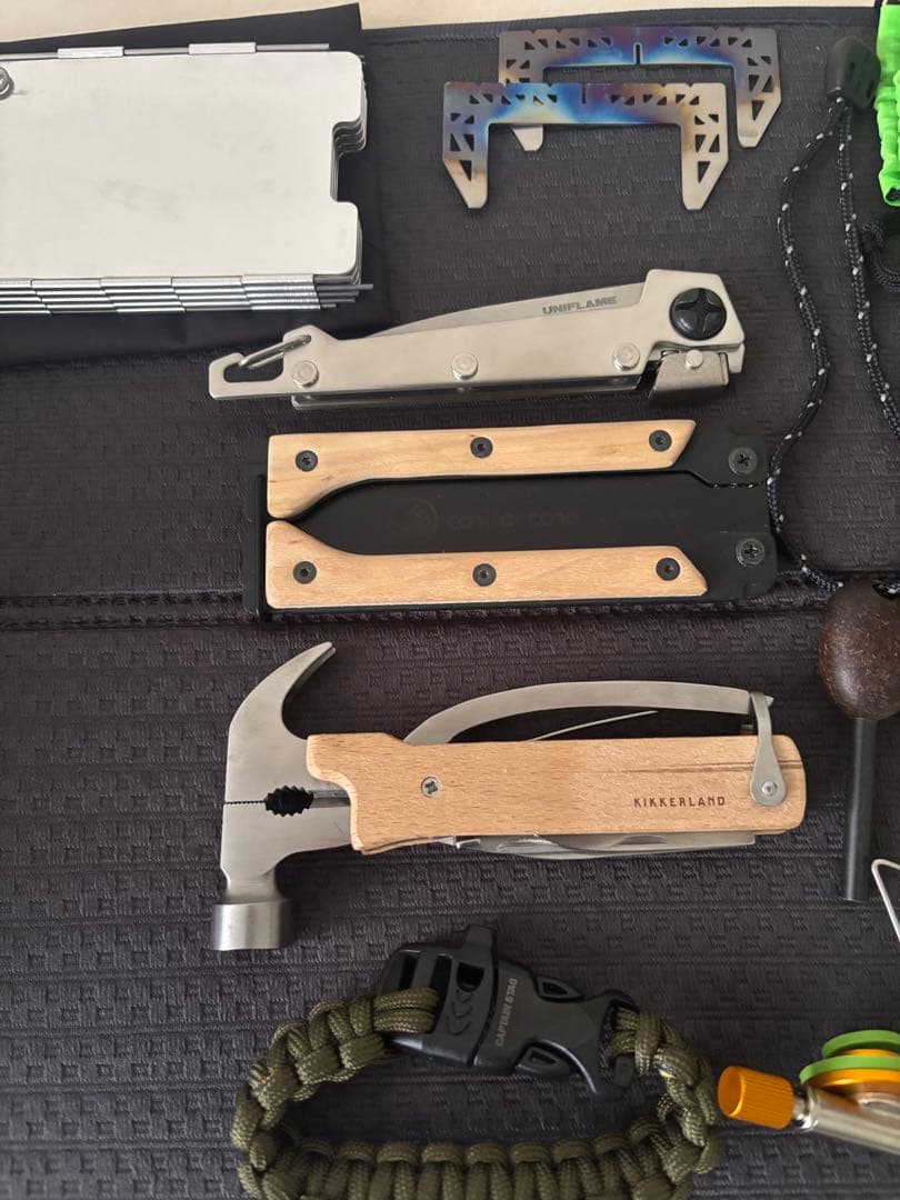 アウトドア　ツールセット　ソロキャンプ