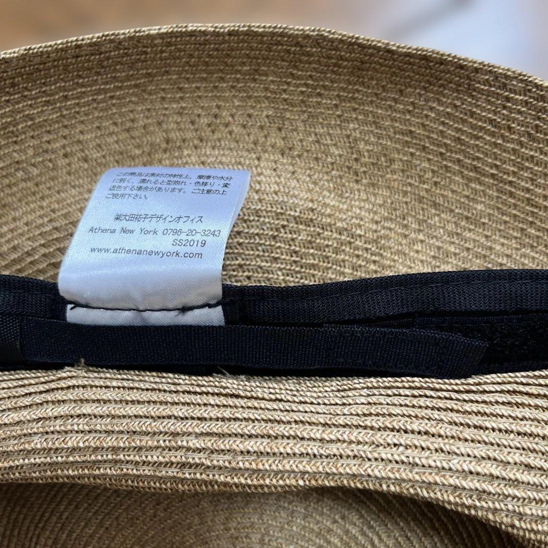 アシーナニューヨークアマンダ黒刺繍レースモチーフ帽子