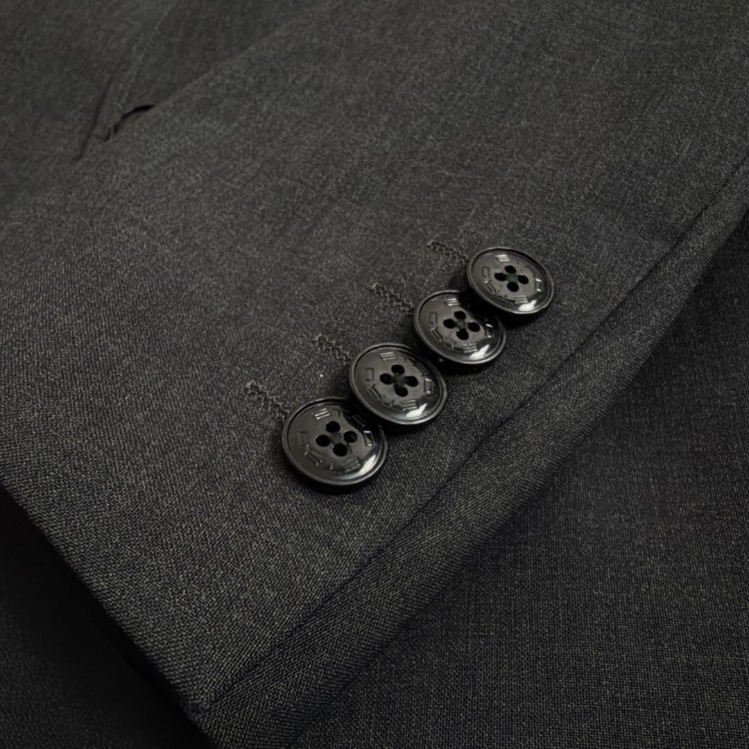 訳あり エトロ テーラードジャケット ペイズリー 48 グレー シルク混