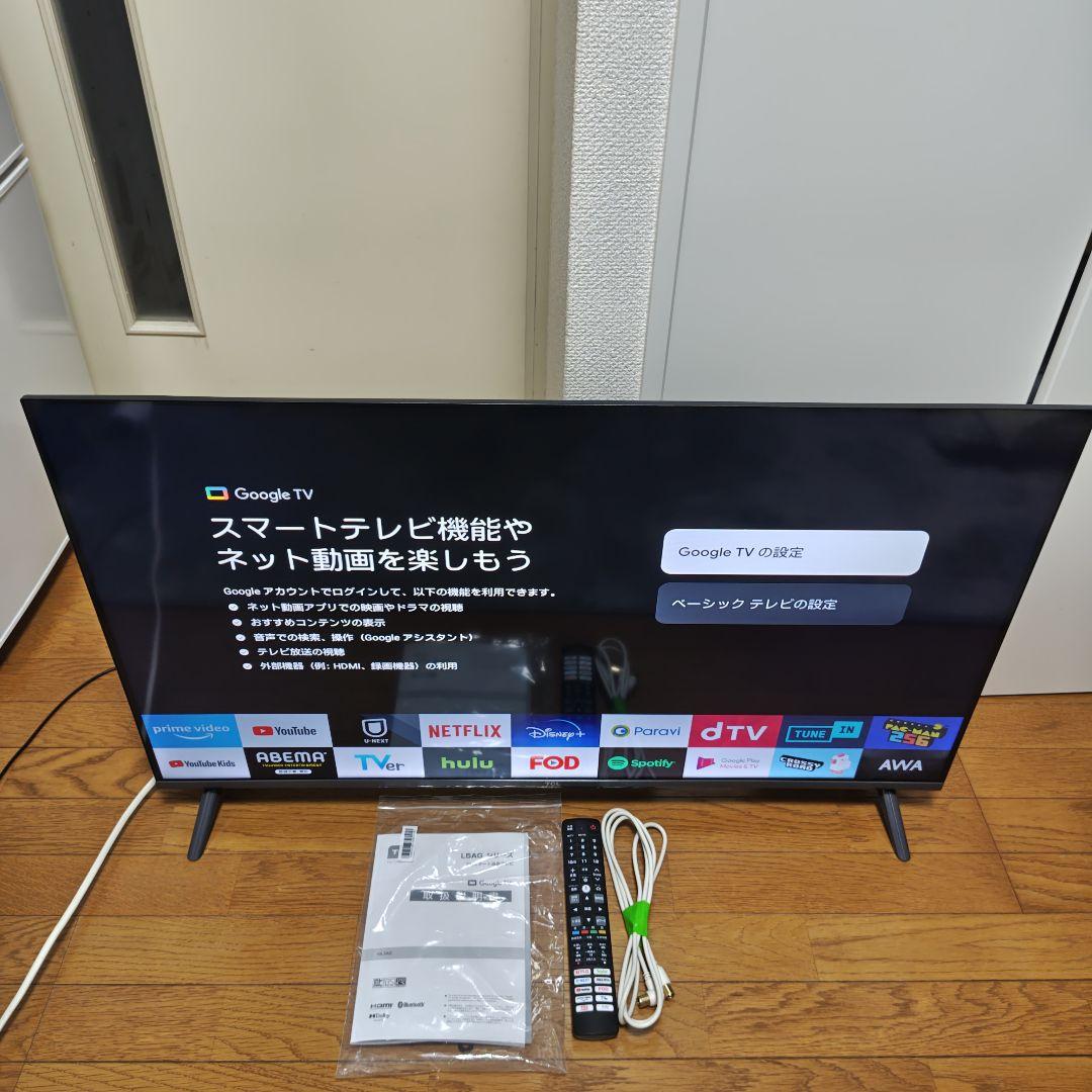 【美品】TCL 40型　GoogleTV 40L5AG　スマートTV 付属品完備