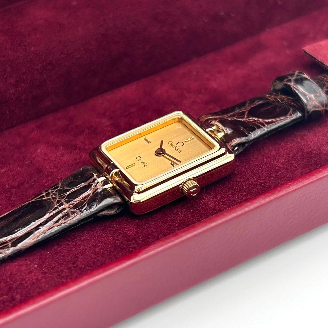 【極上美品】正規店購入 数回使用程度 専用ケースあり オメガ デヴィル クォーツ