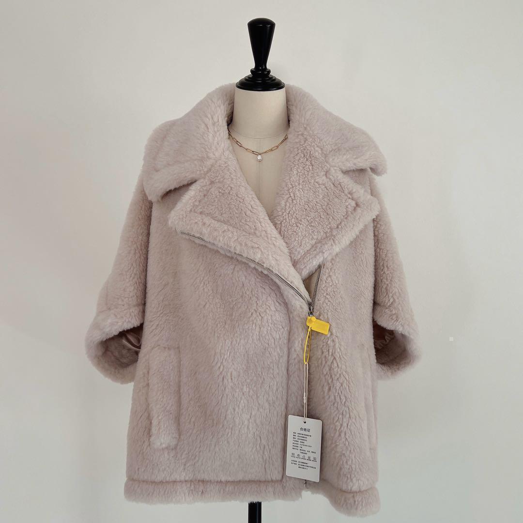 新品未使用 別注ベアポンチョジップテーラードライトベージュ