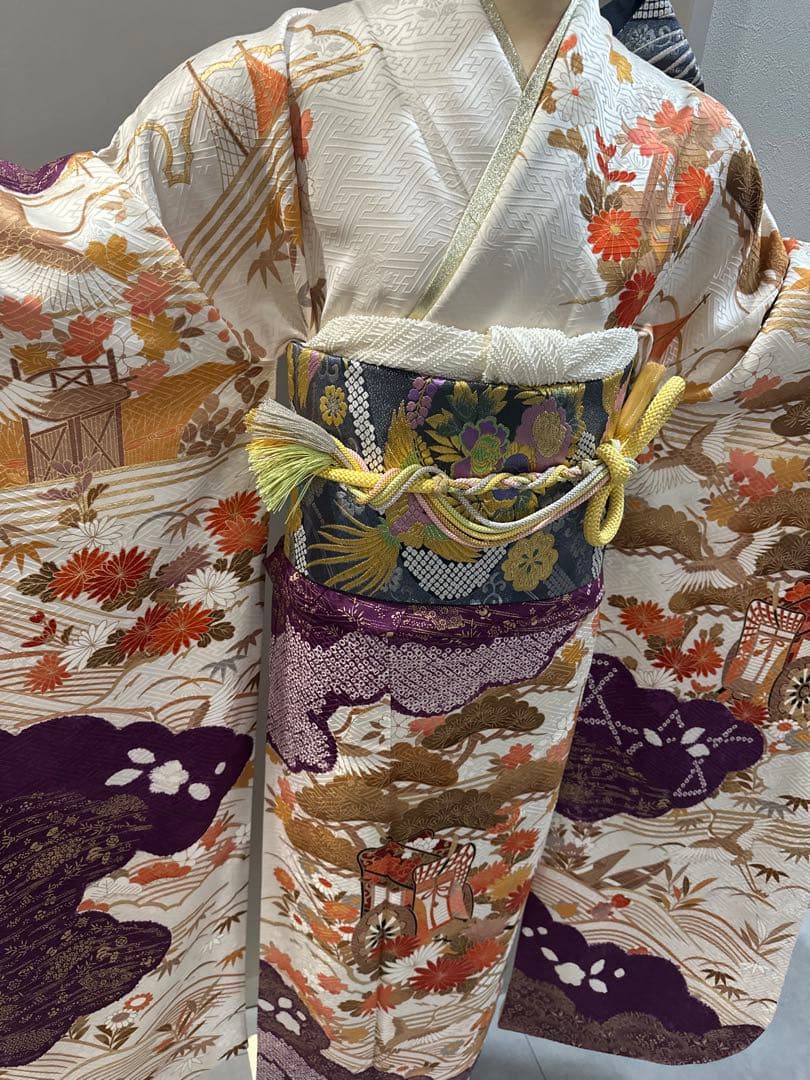 正絹　振袖　単品