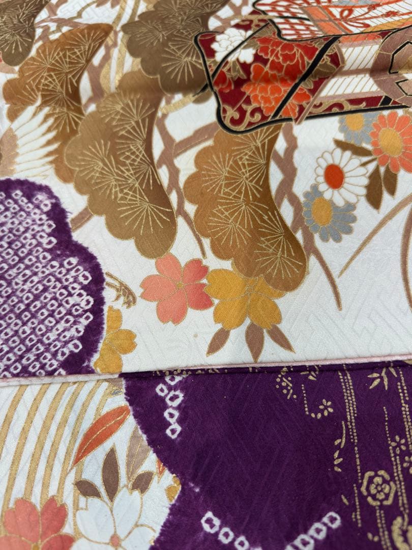 正絹　振袖　単品