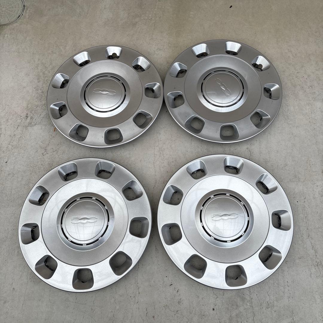 Fiat 500 純正14ホイールカバー 4枚セット