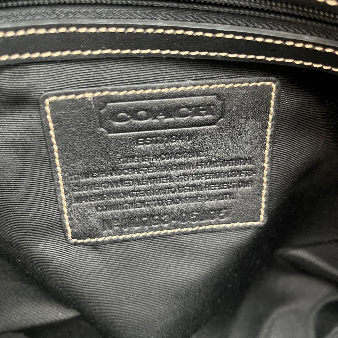 美品 コーチ 2way ボストンバッグ 旅行バッグ ブラック 黒 レザー