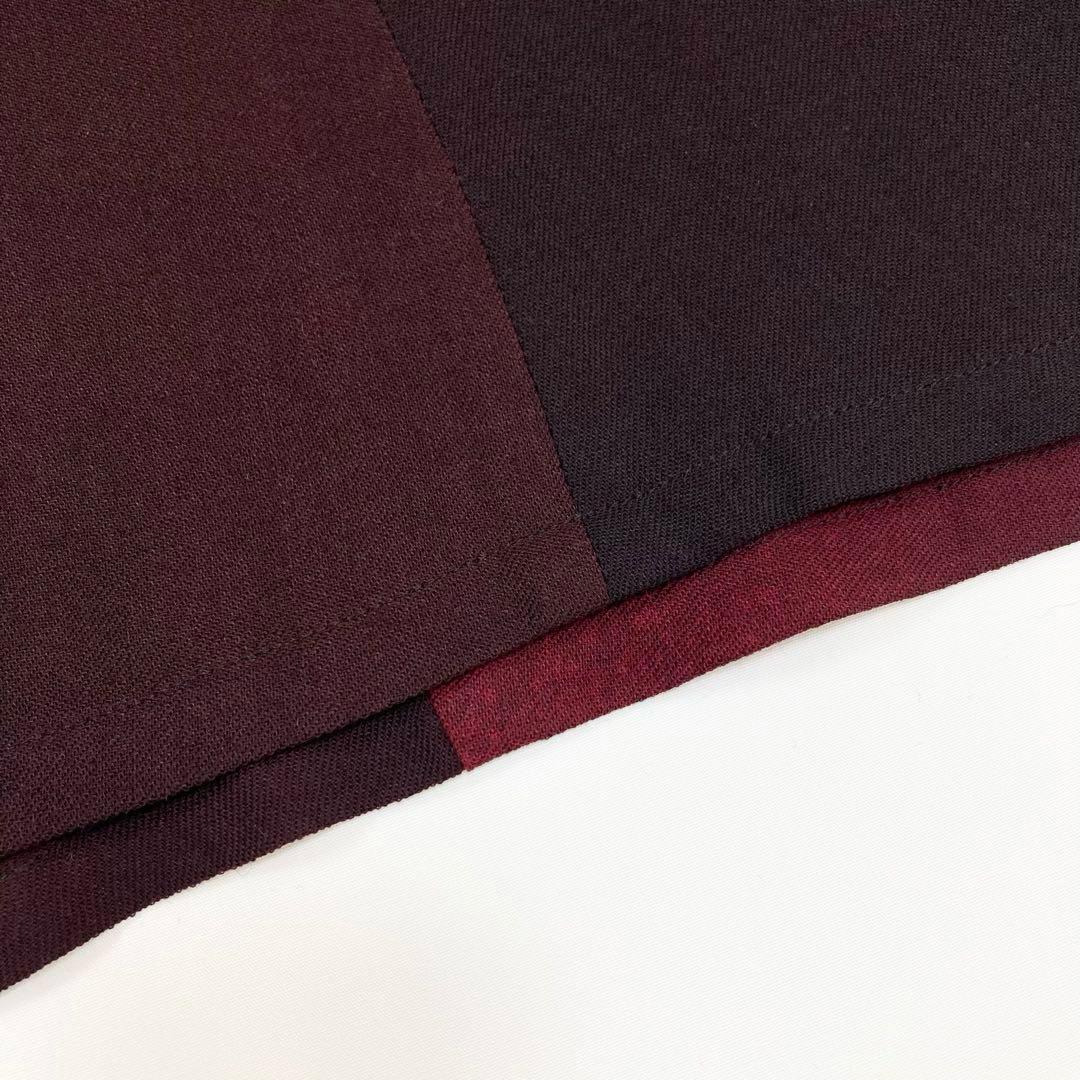 Y's ワイズ 美品 ウール フレンチスリーブ ワンピース マルチ2