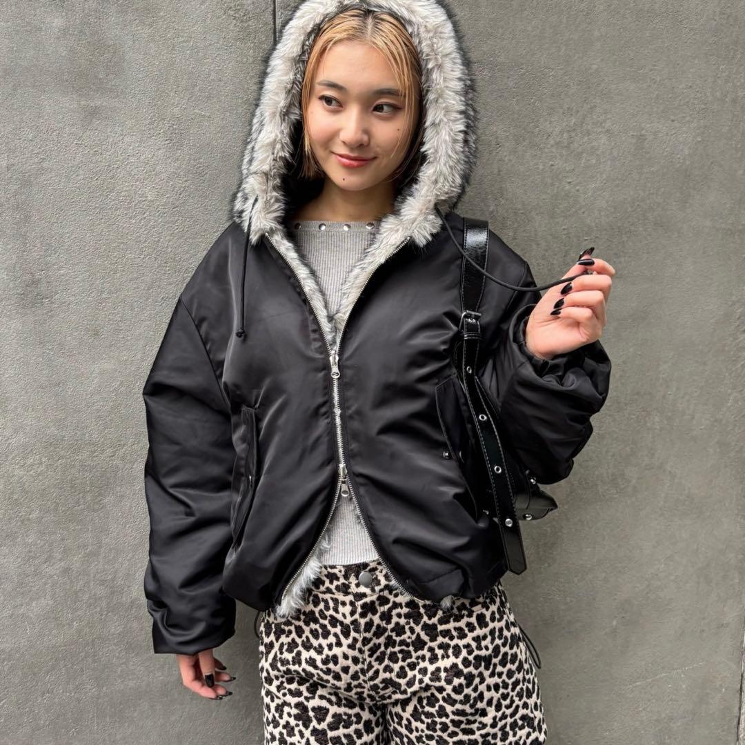 【ユニセックス】2way リバーシブルファーブルゾン