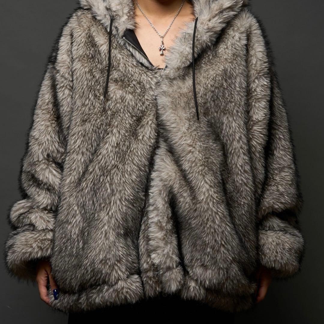 【ユニセックス】2way リバーシブルファーブルゾン