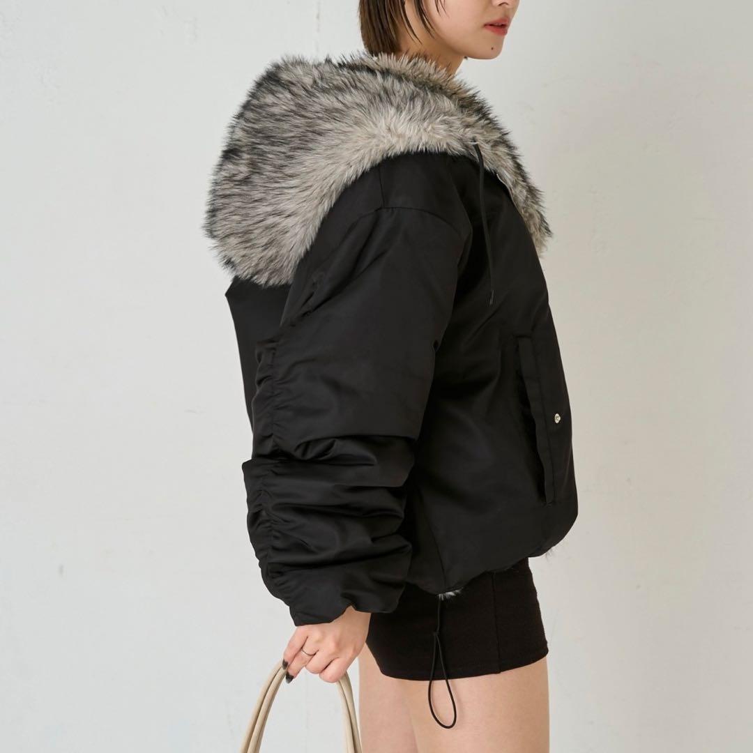 【ユニセックス】2way リバーシブルファーブルゾン