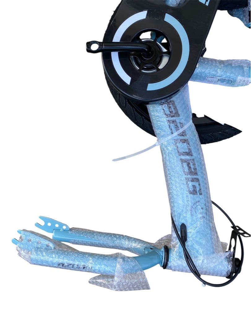 子供用自転車　高炭素鋼フレーム 16インチ　簡単組立　ブルー　Ｂ型　補助輪付