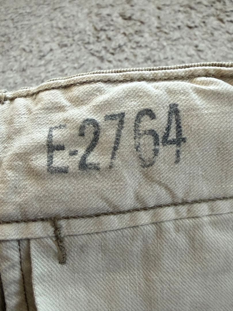 40s 当時物 M45 US ARMY 45カーキ チノ W34 L31