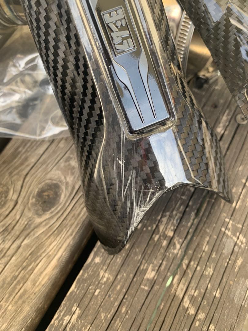 GSX1300Rハヤブサ用　ヨシムラSTBC チタンブルーカバー/カーボンエンド