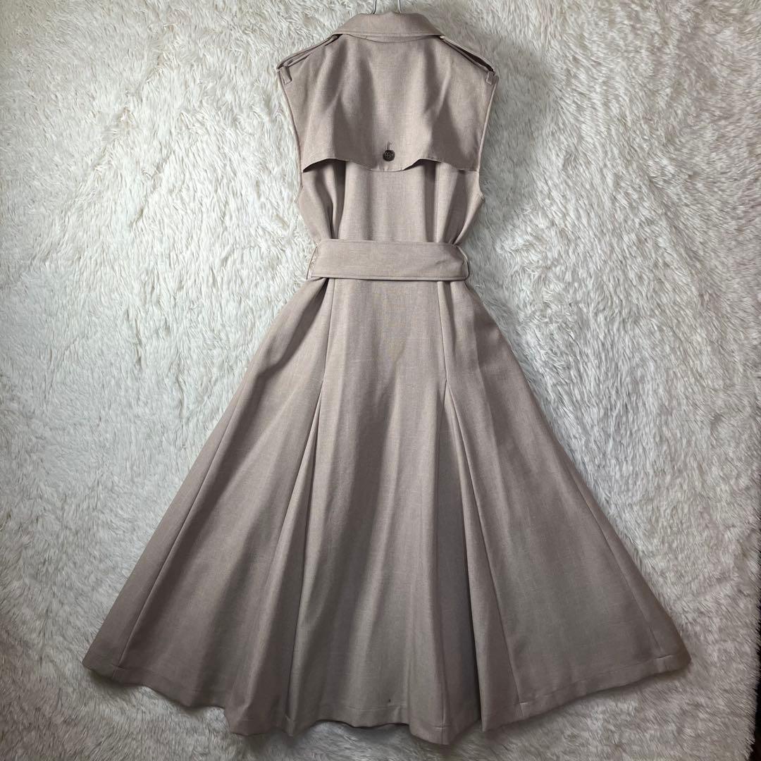 美品 L'Or ロル sleeveless coat dress フリーサイズ