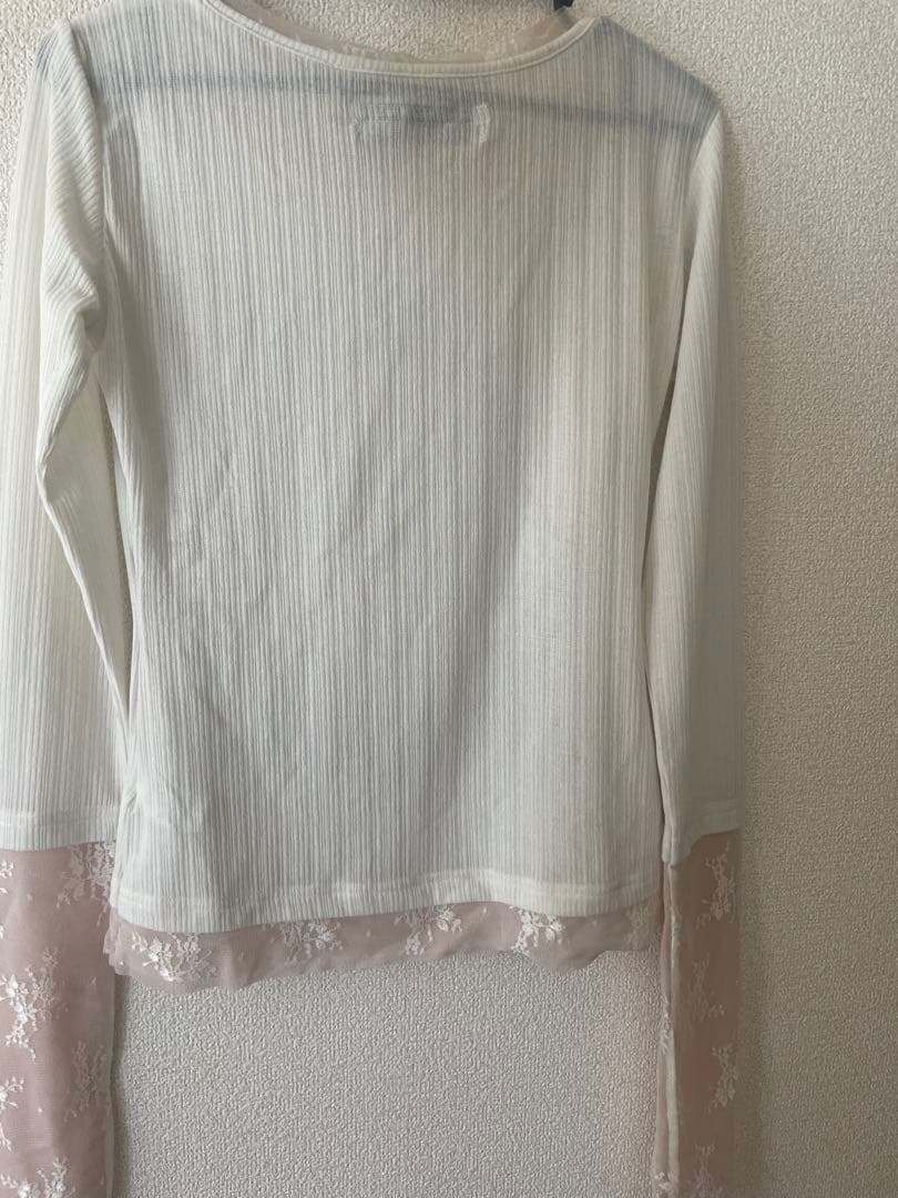 韓国sculptor Triple Lace Layered Tシャツ M