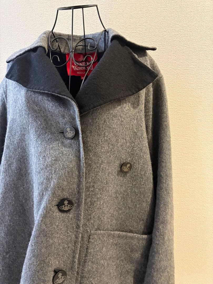 ⭐︎美品⭐︎ヴィヴィアンウエストウッドグレー ポンチョスタイルコート　かわいい個性的