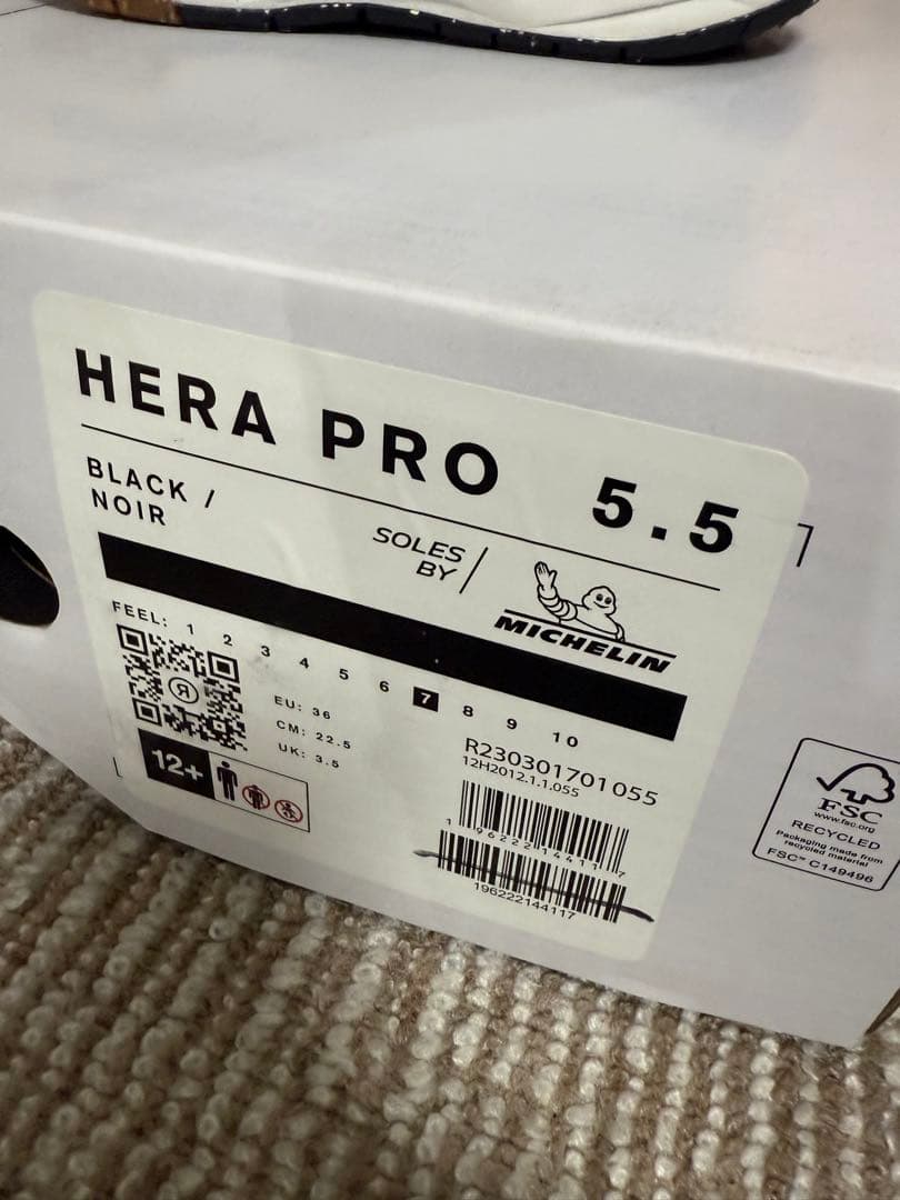 RIDE HERA PRO 5.5 22.5cm ブラック スノーボードブーツ