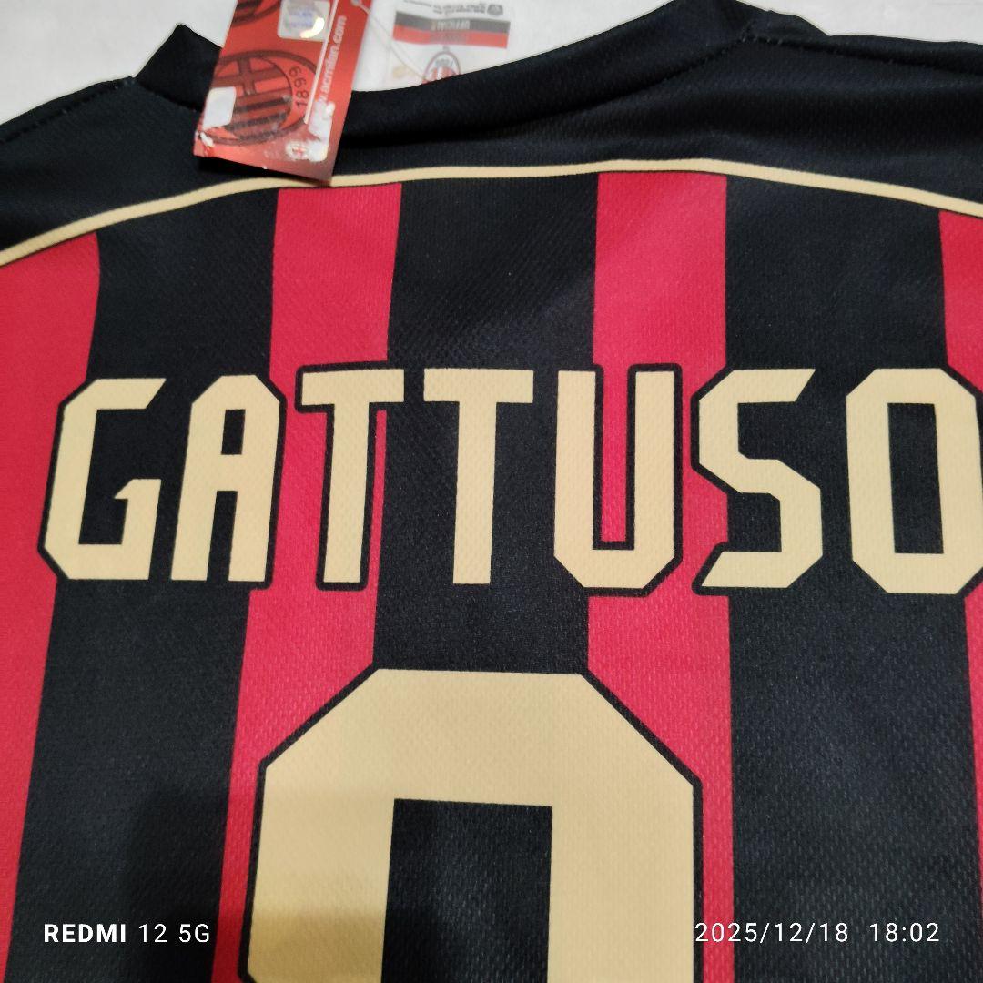 AC Milan Gattuso 8番 ユニフォームシャツ新品タグ付き