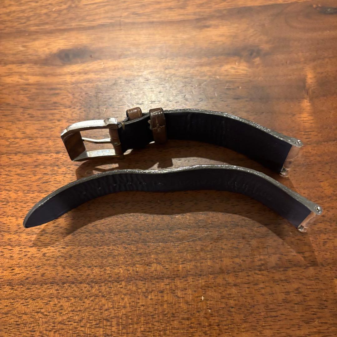 【限定】カミーユフォルネ 時計用ベルト　アリゲーター　20-16