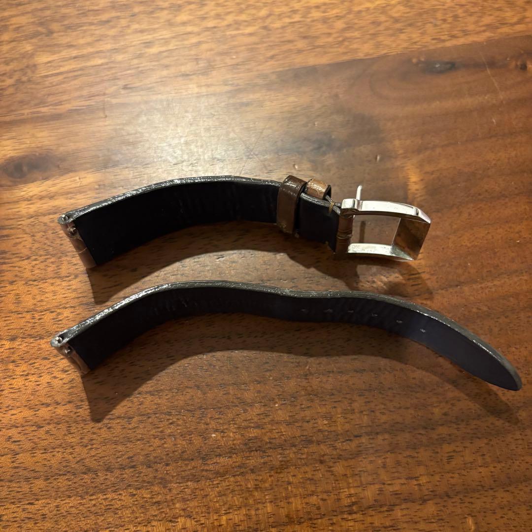 【限定】カミーユフォルネ 時計用ベルト　アリゲーター　20-16