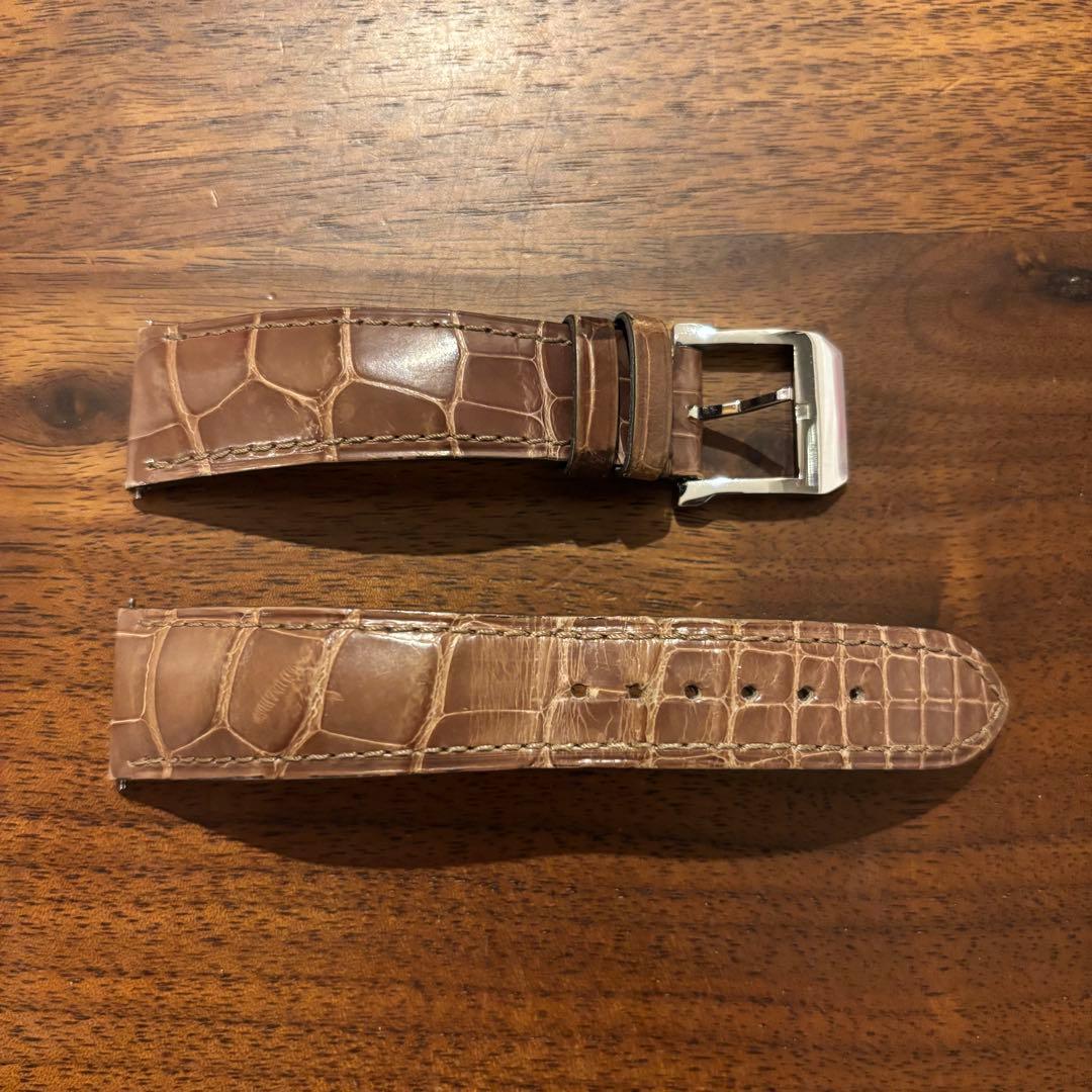 【限定】カミーユフォルネ 時計用ベルト　アリゲーター　20-16